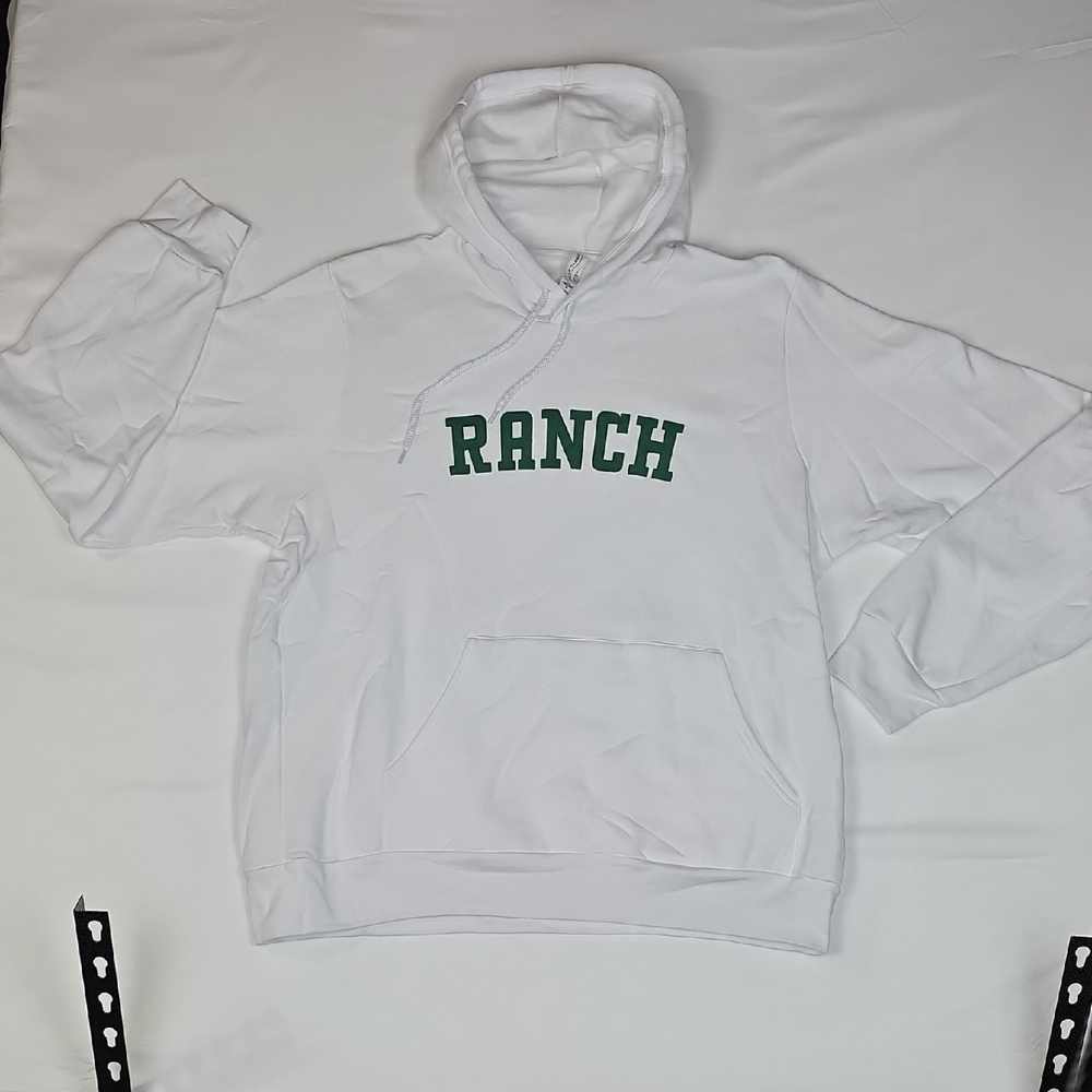 Bella Canvas White Hoodie Ranch